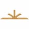 Ekena Millwork Richland Rough Sawn Timber Gable Bracket, Western Red Cedar, 108"W x 36"H x 4"D x 6"F, 8/12 Pitch GBW108X36X0406RIC00RWR - alternate 1